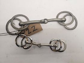 Two Wilson snaffle bits.