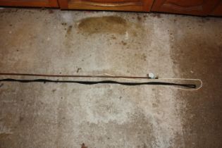 Fleck Bamboo horse whip and lunge whip