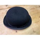 Black bowler hat by Harry Hall