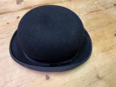 Black bowler hat by Harry Hall