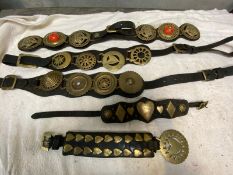 Miscellaneous lot of martingales and other decorations to suit a heavy horse