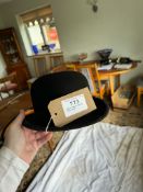 Black bowler hat by Dunn size 7