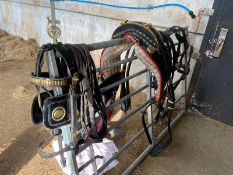 Complete set of heavy horse vanner harness.