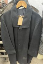 Long black wool jacket size large