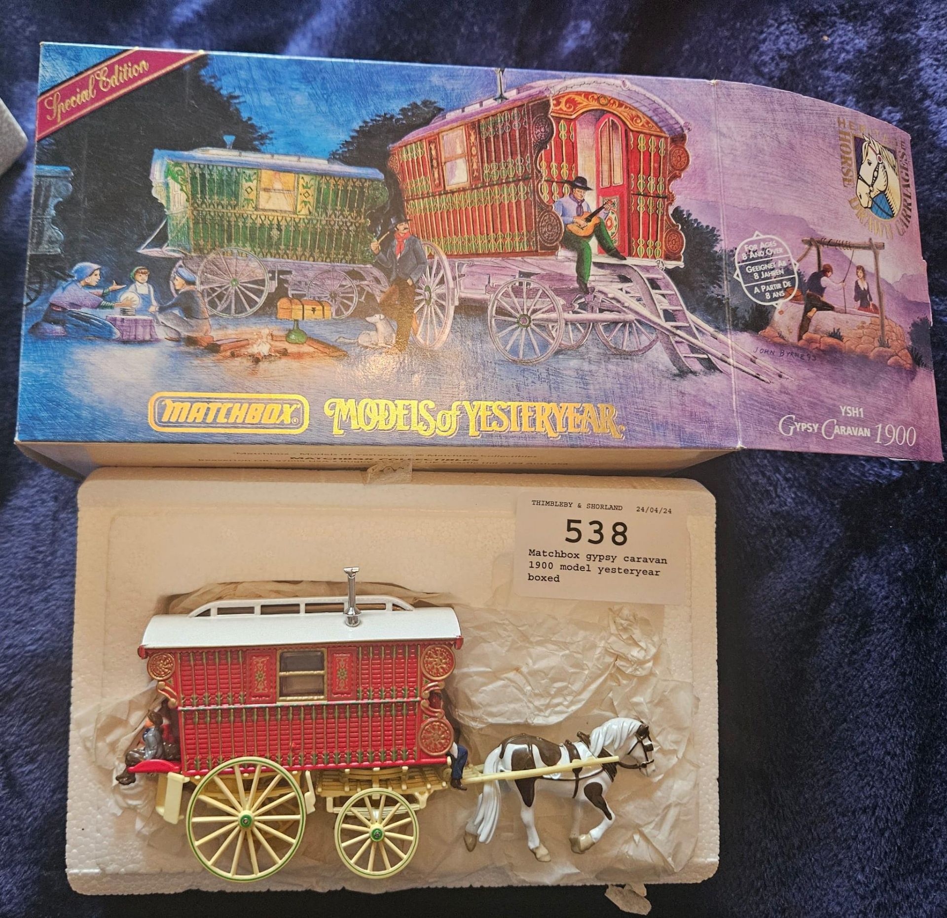 Matchbox gypsy caravan 1900 model by Yesteryear, boxed