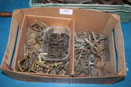 Large quantity of harness buckles