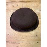 Brown bowler hat by Christie
