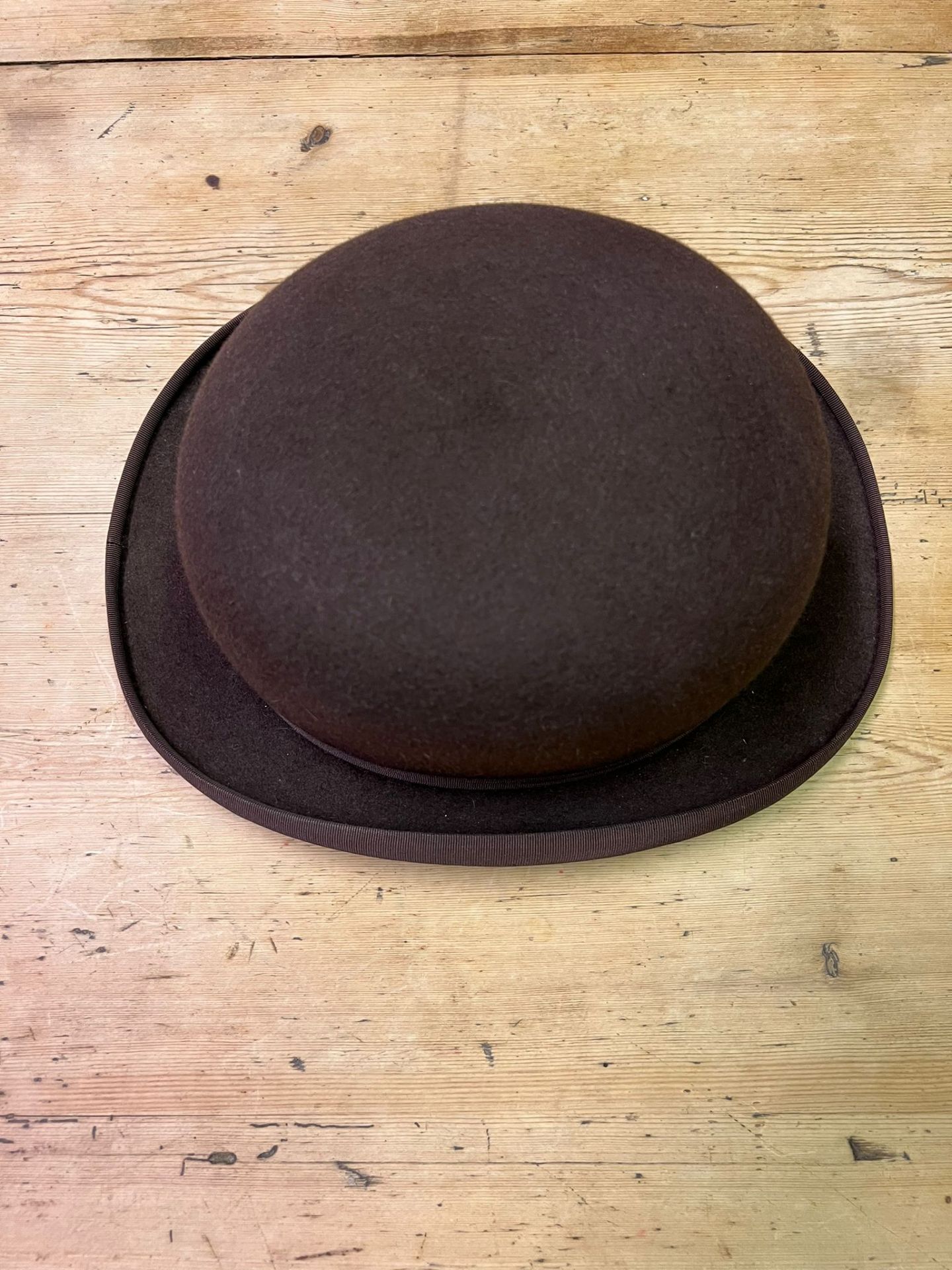 Brown bowler hat by Christie