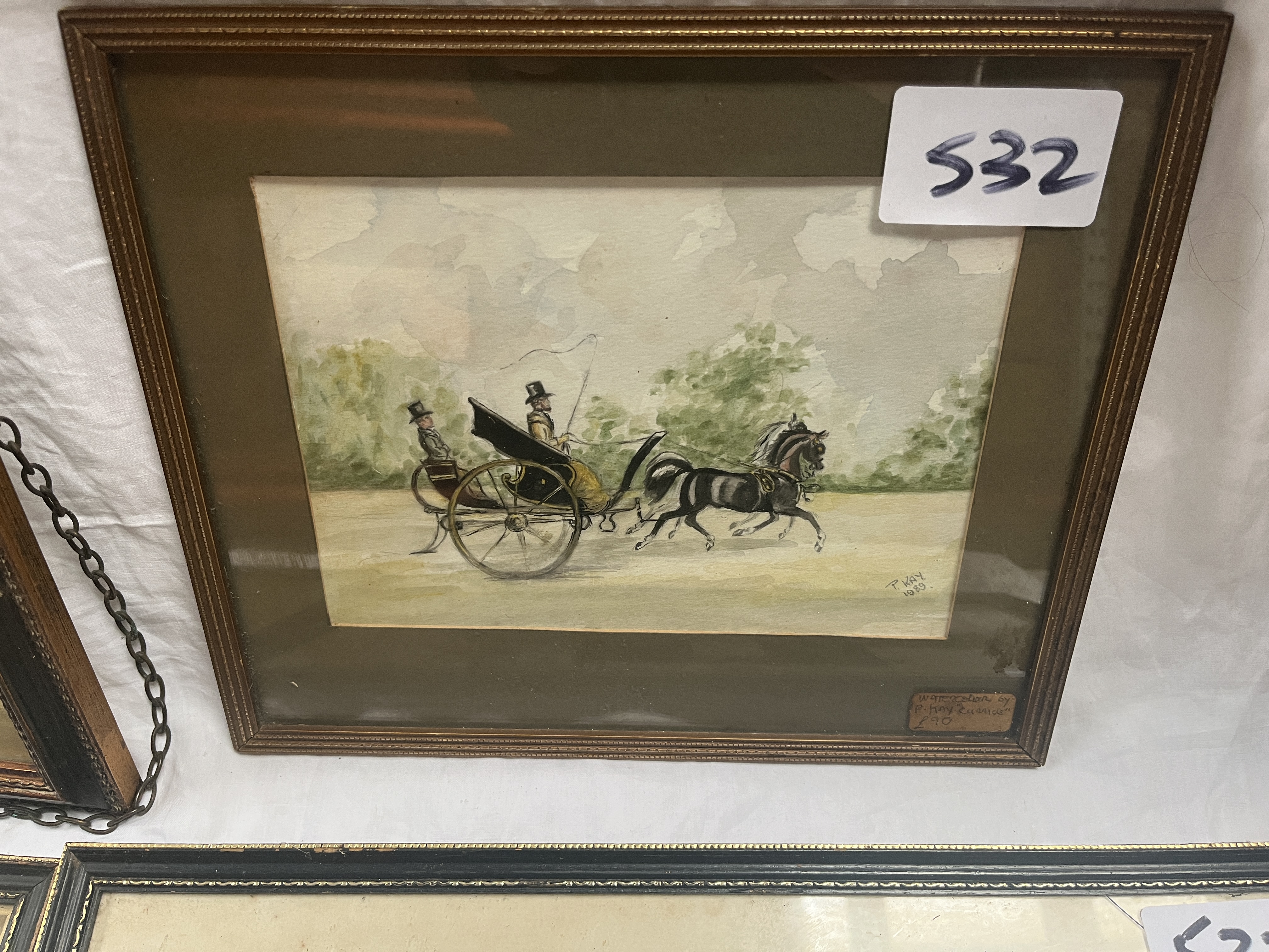 A quantity of framed and glazed carriage-related prints and paintings including - Image 12 of 22