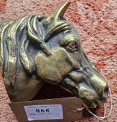 Brass horse's head