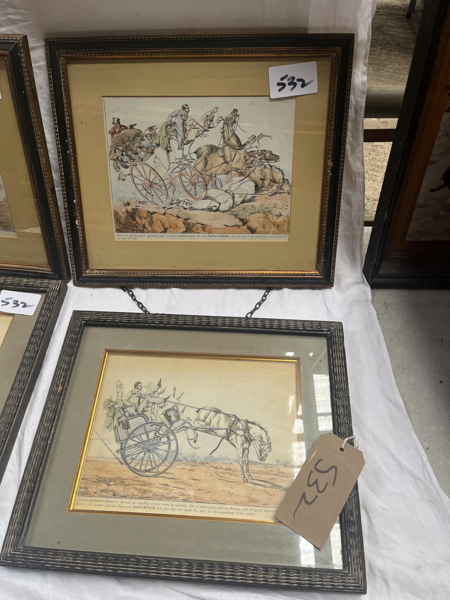 A quantity of framed and glazed carriage-related prints and paintings including - Image 9 of 22