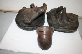 Pair of large lawn boots