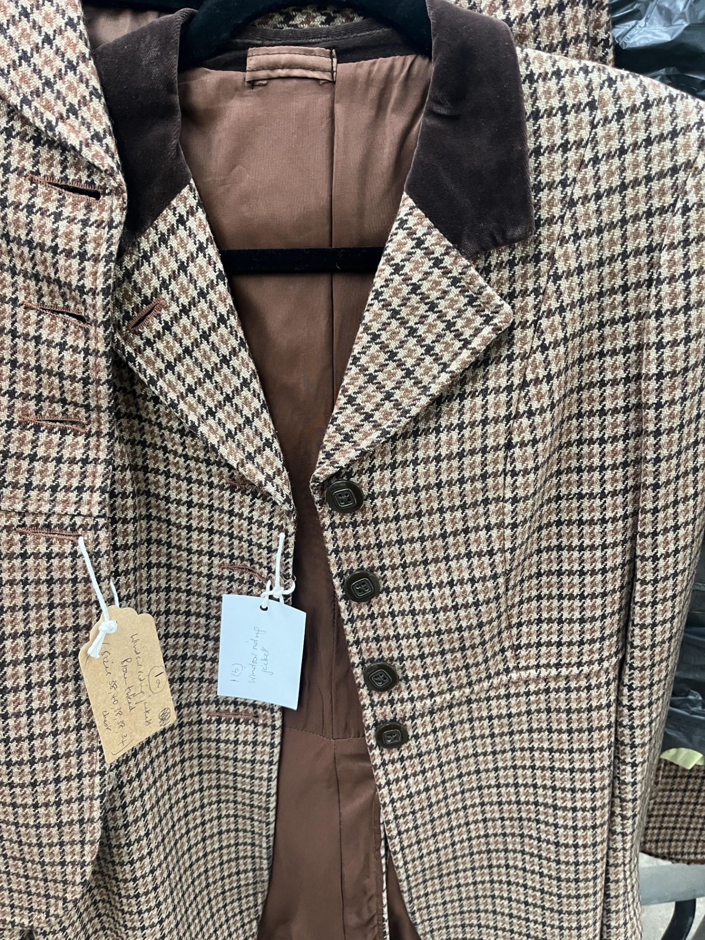 Two brown tweed Windsor riding jackets size 34" and 38" - Image 2 of 3