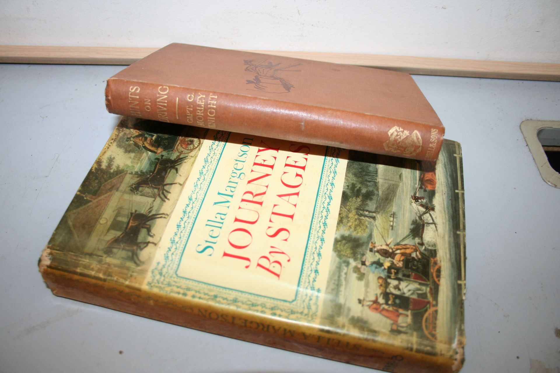 Hints on Driving by Morley Knight 1905 together with Journey by Stages 1965