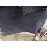 Dark blue box cloth carriage rug