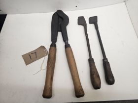 Set of antique docking irons