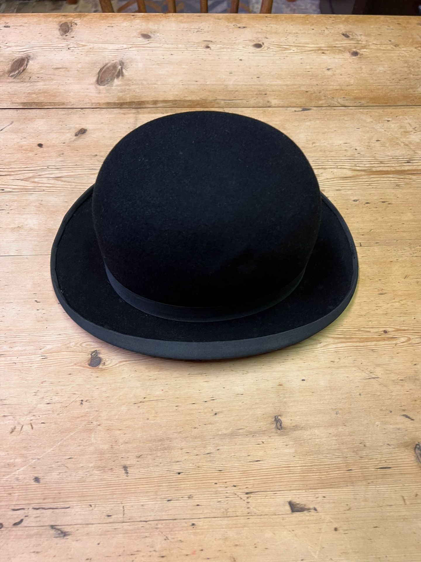 Black bowler hat by Zenith