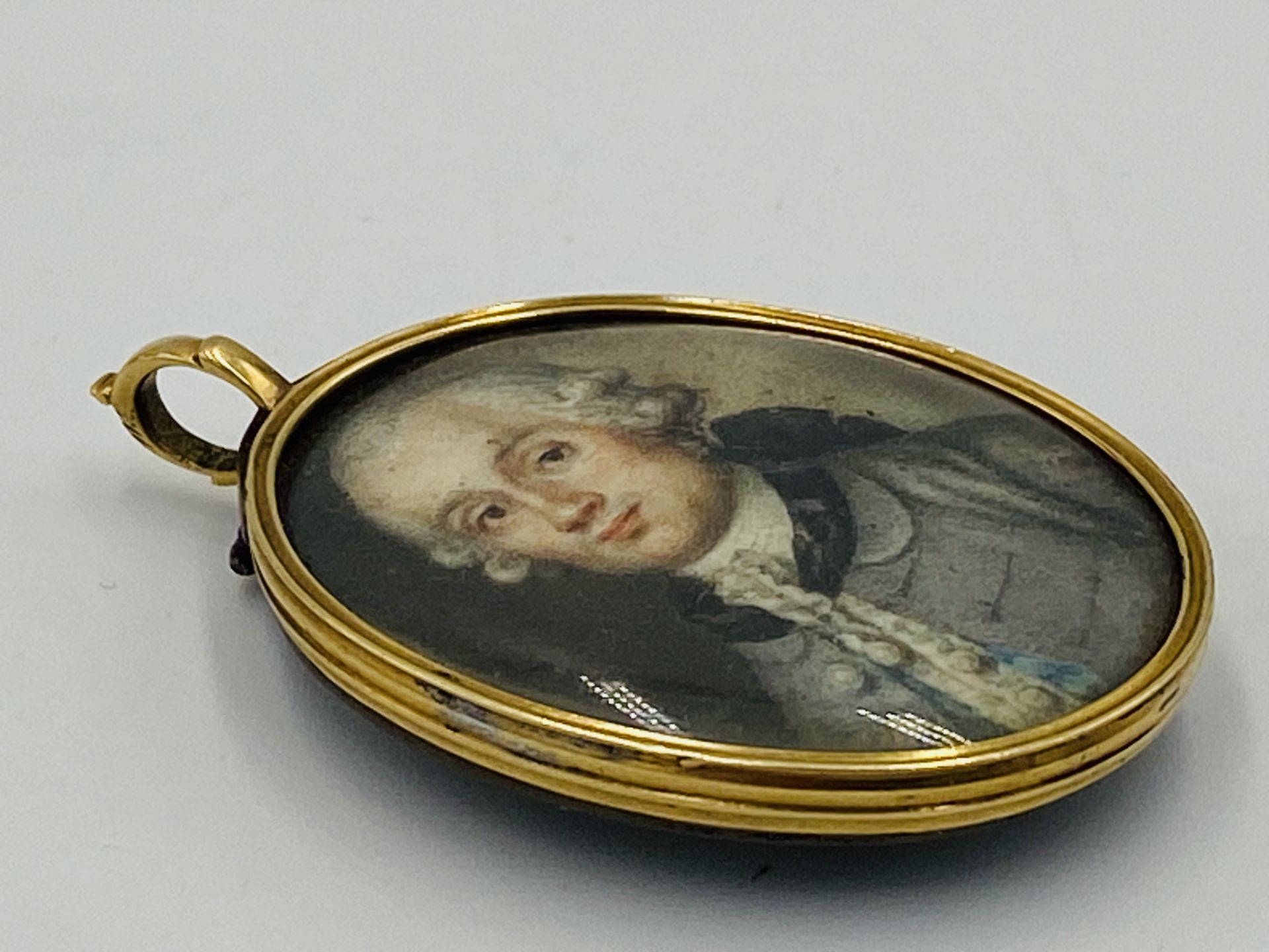 19th century portrait pendant - Image 2 of 3