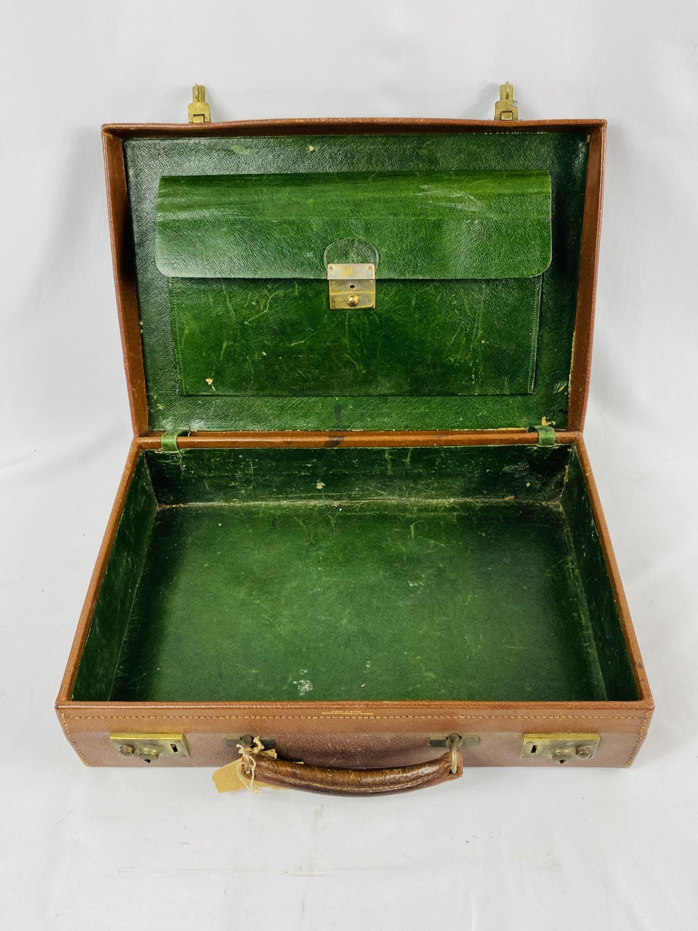 Drew & Sons pig skin attache case - Image 5 of 6