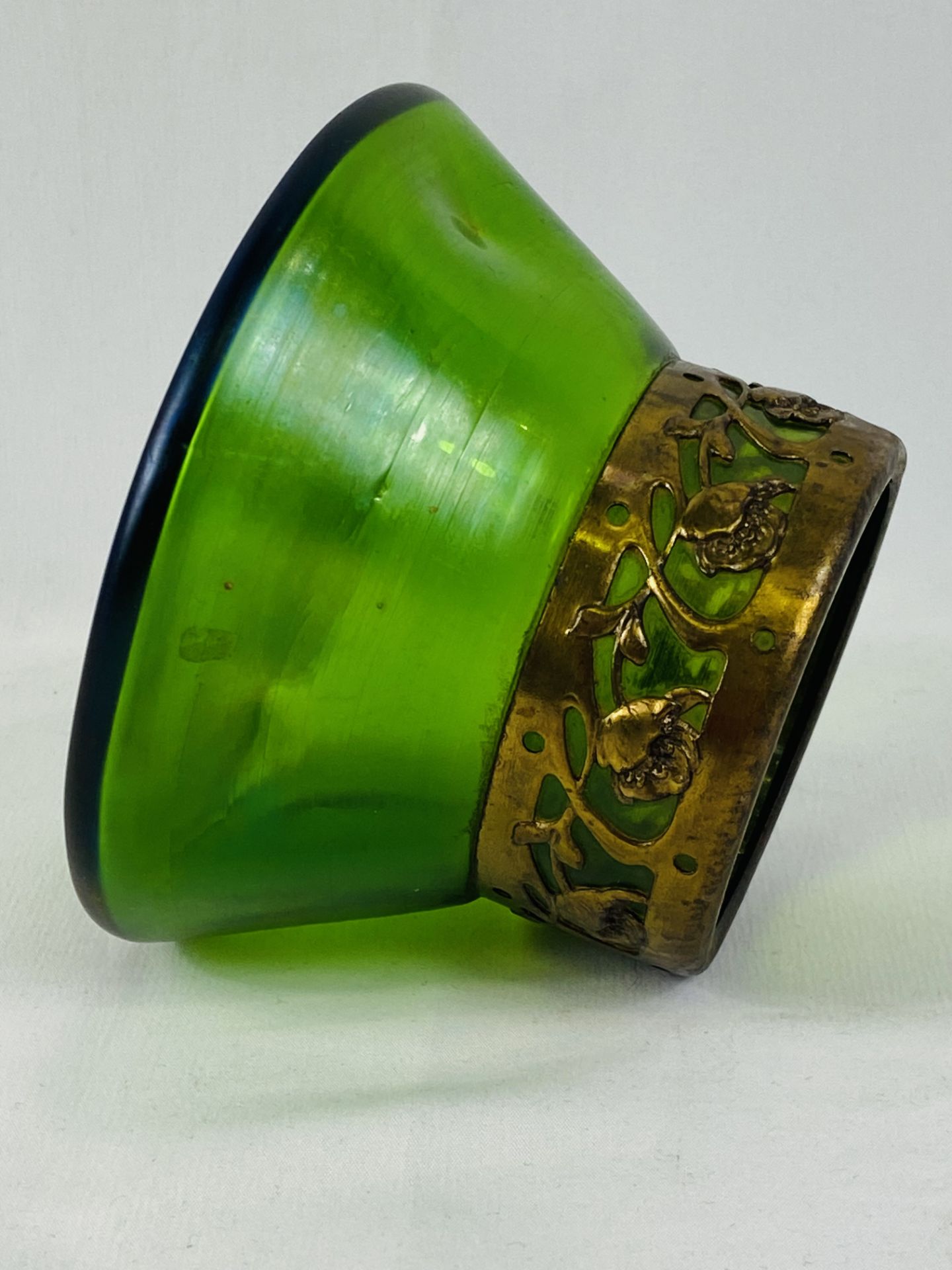 Austrian green glass bowl - Image 5 of 5