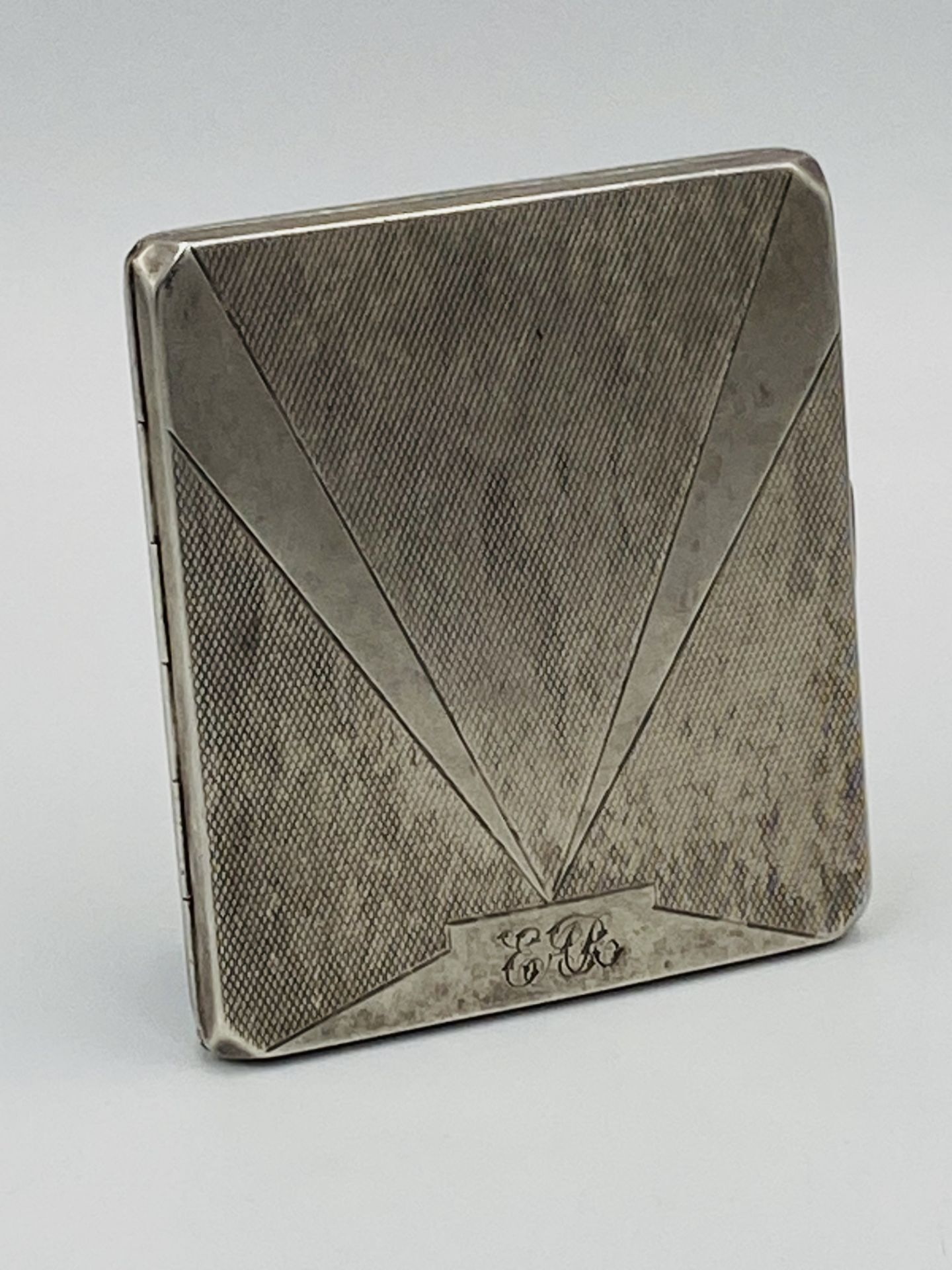 Silver cigarette case