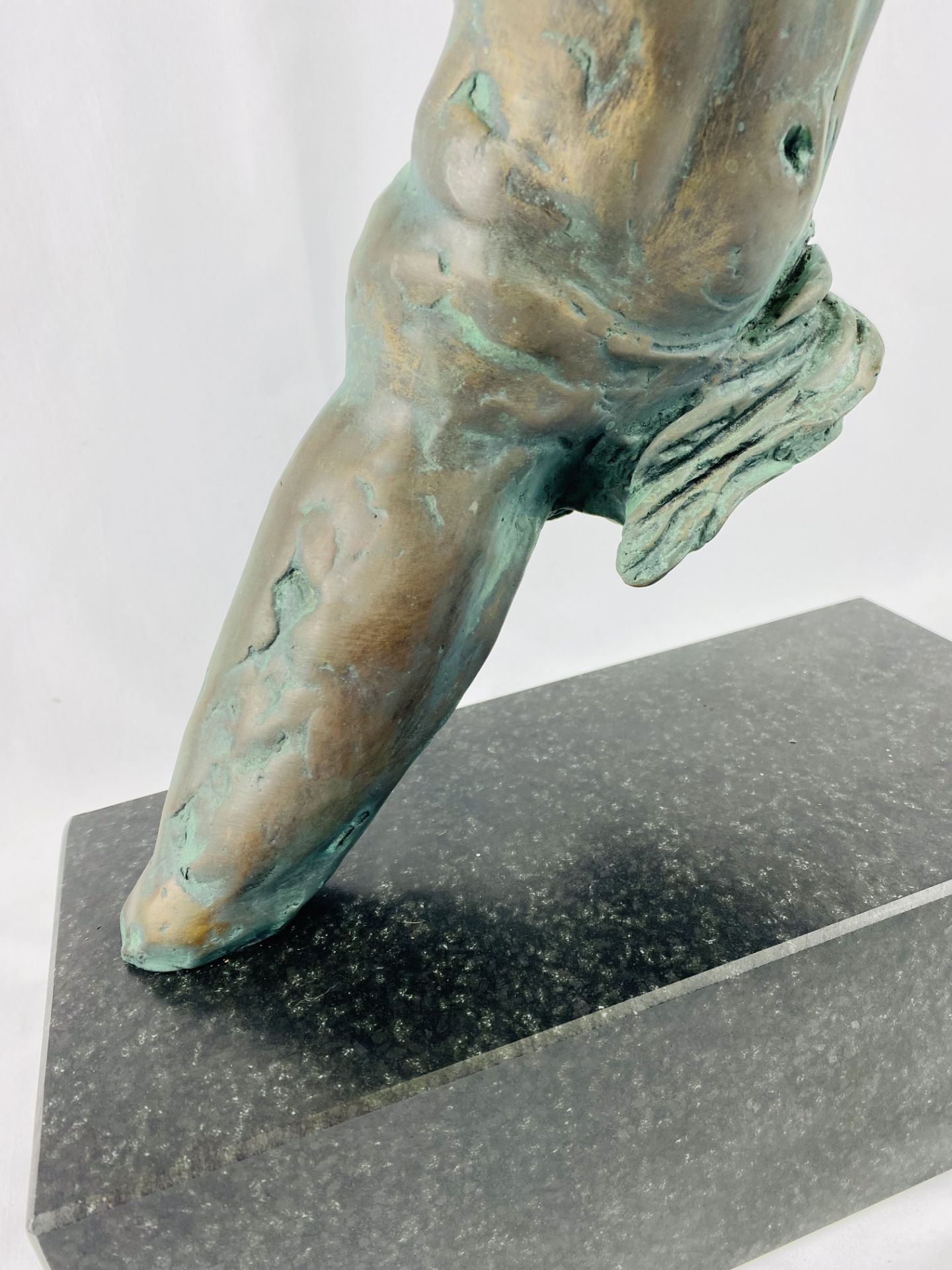 Costanzo Mongini (Italian, 1918-1981) Patinated bronze sculpture on stone base - Image 8 of 9