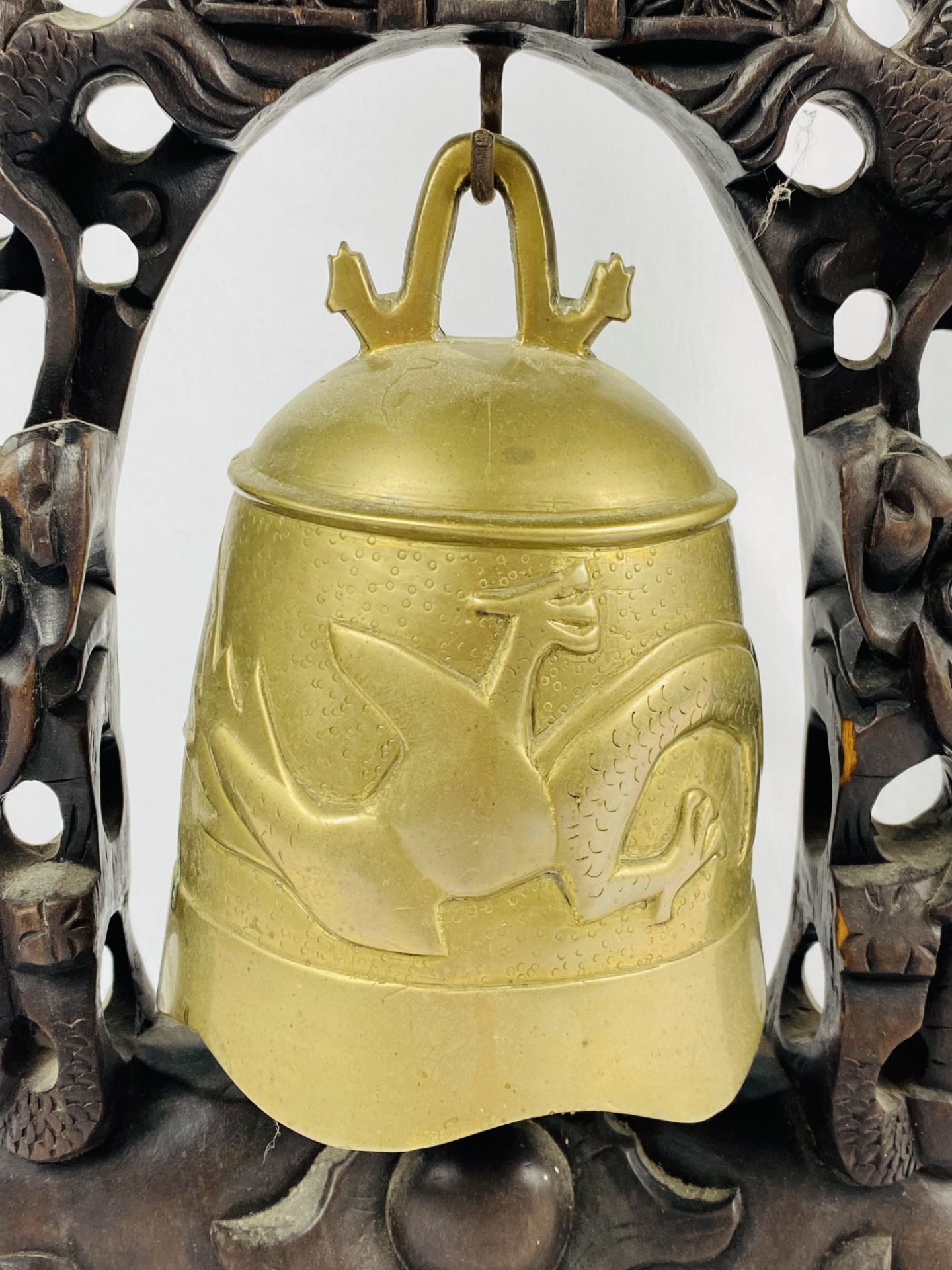 Cast brass Oriental bell - Image 5 of 5