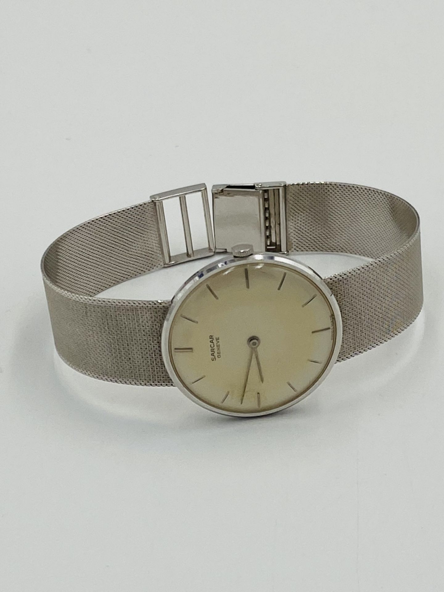 Sarcar Geneve wristwatch with 18ct gold strap - Image 3 of 7