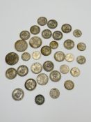 Quantity of pre-1947 British silver coins