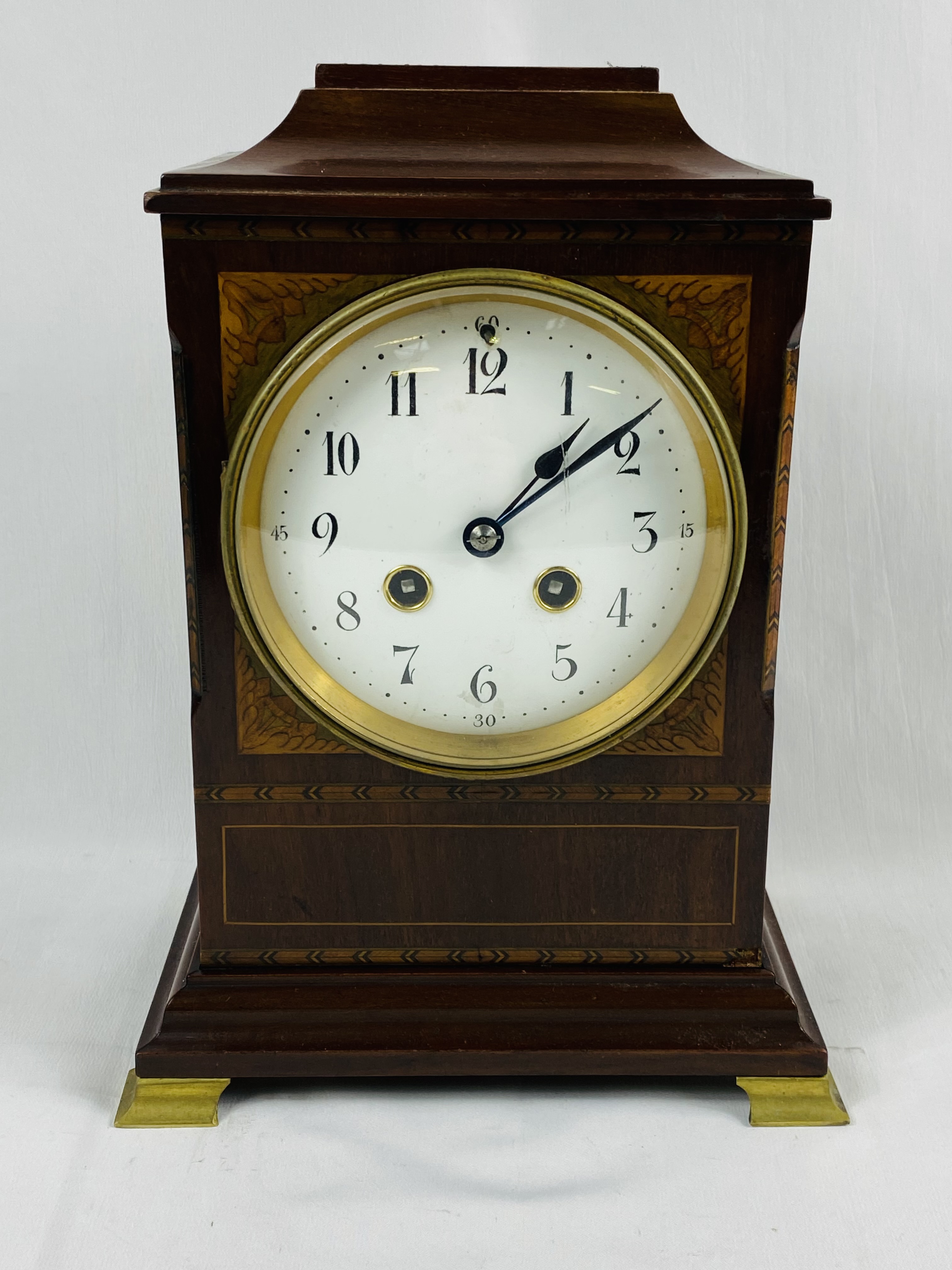 Three mahogany mantel clocks - Image 7 of 8