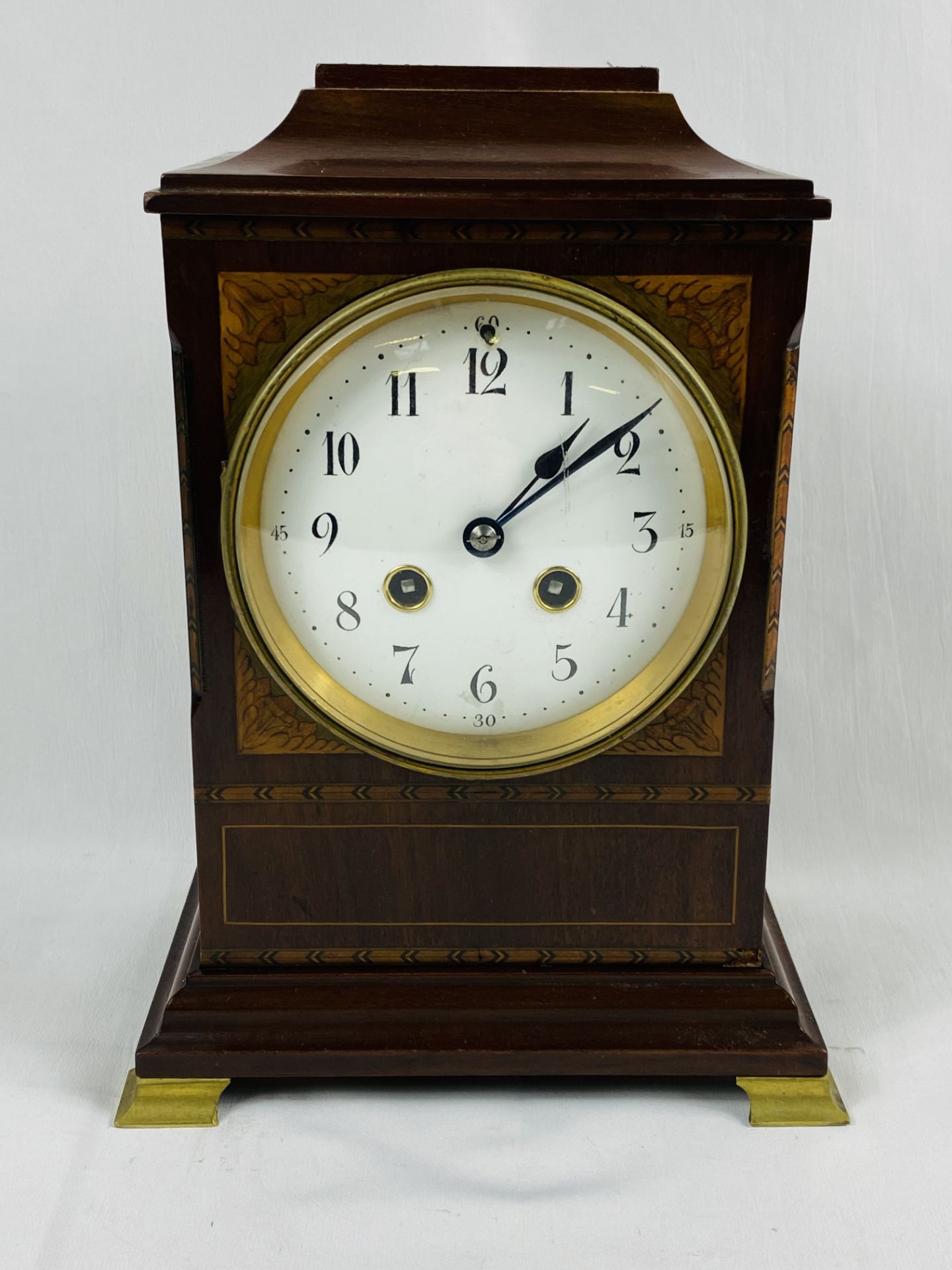 Three mahogany mantel clocks - Image 7 of 8