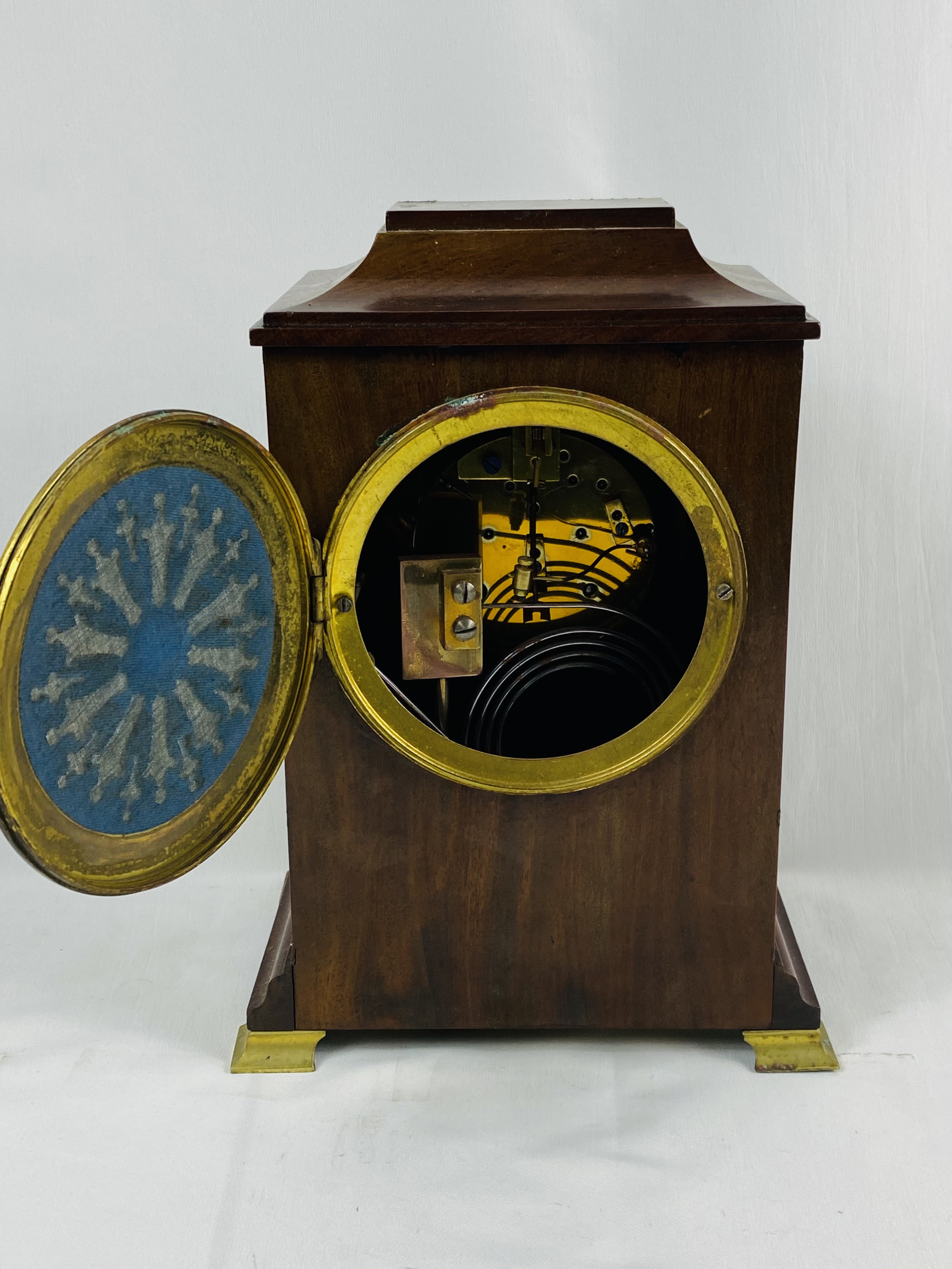 Three mahogany mantel clocks - Image 8 of 8