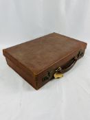 Drew & Sons pig skin attache case