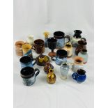 Quantity of Boscastle, Cornwall pottery and other items