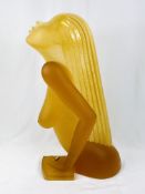 Daum pate de verre pressed glass sculpture designed by Dan Dailey