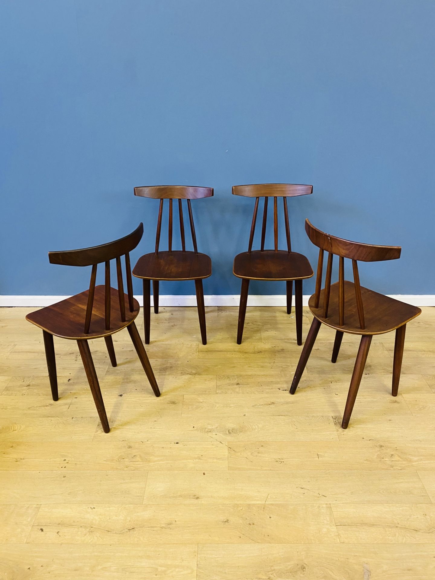 Set of four Danish mid century dining chairs - Image 2 of 8