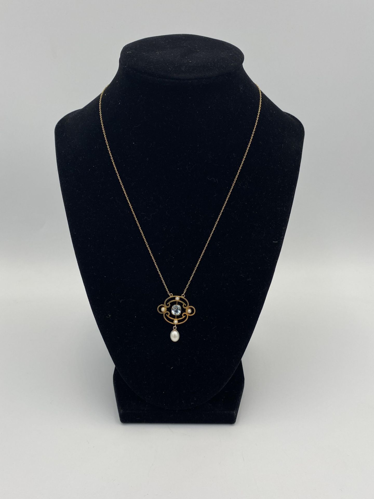 15ct gold pendant necklace - Bild 3 aus 4