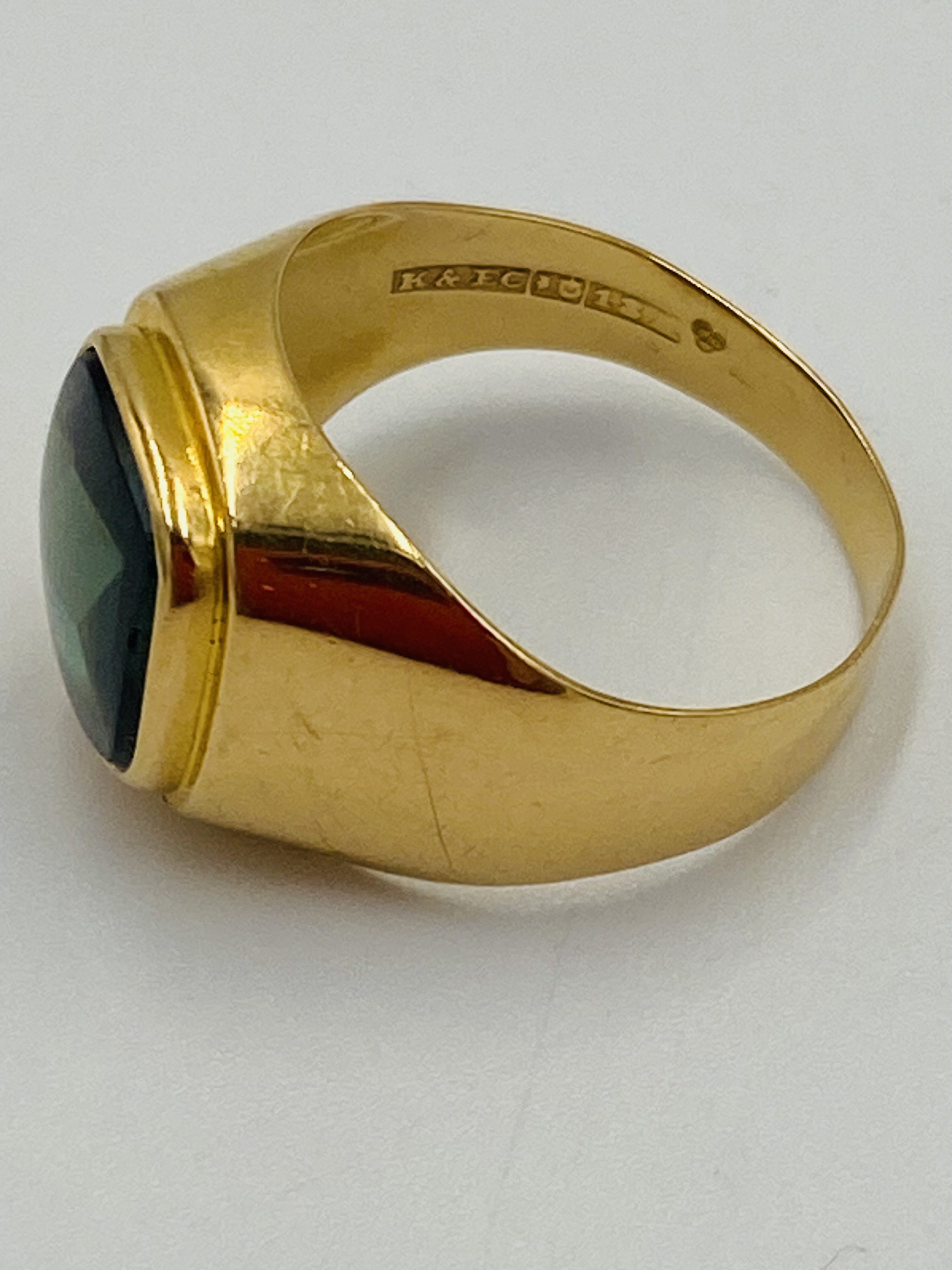 18ct gold signet ring - Bild 5 aus 5