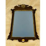 19th century Georgian style mahogany pier mirror