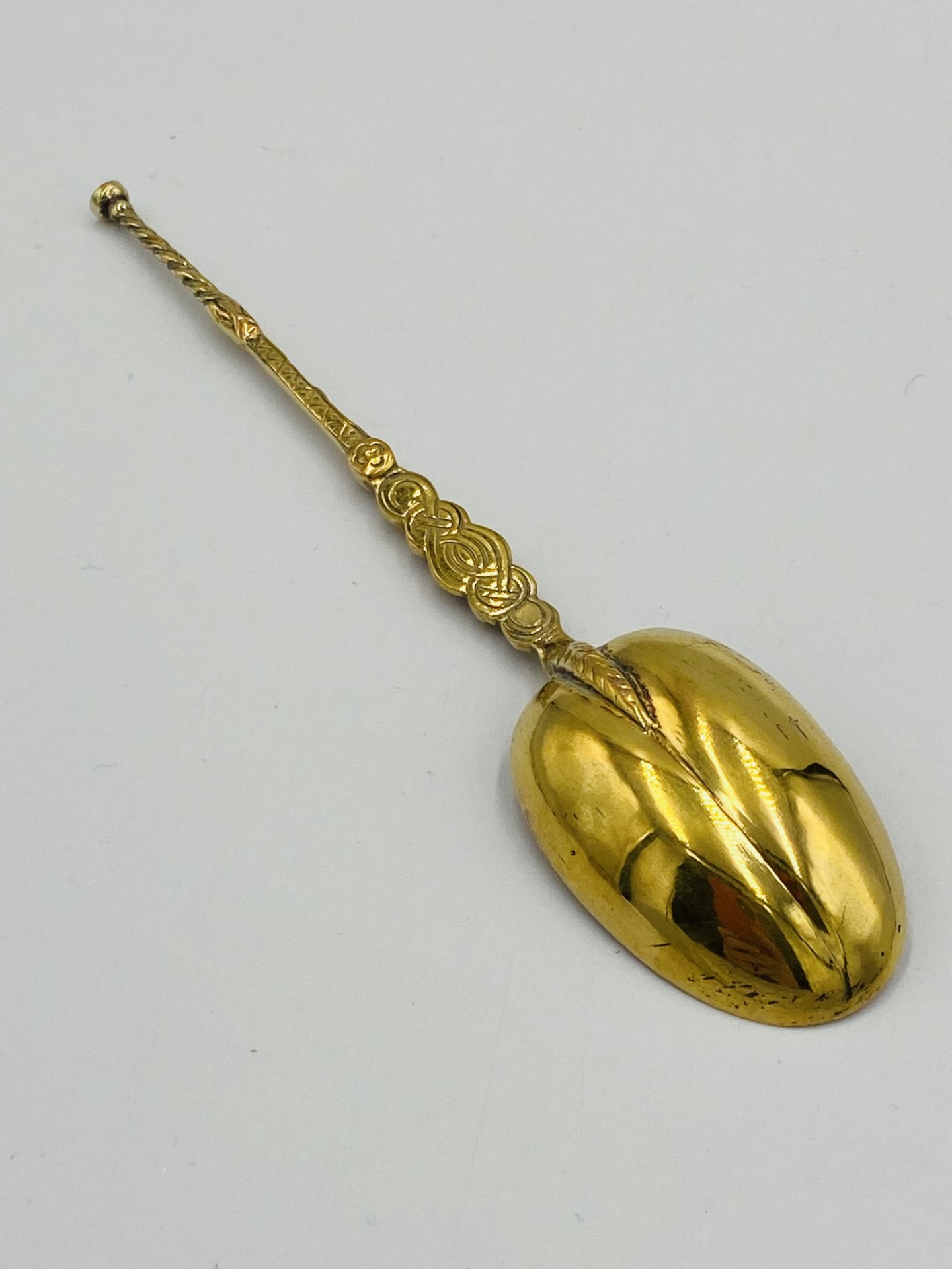 Silver gilt anointing set in box - Image 6 of 7