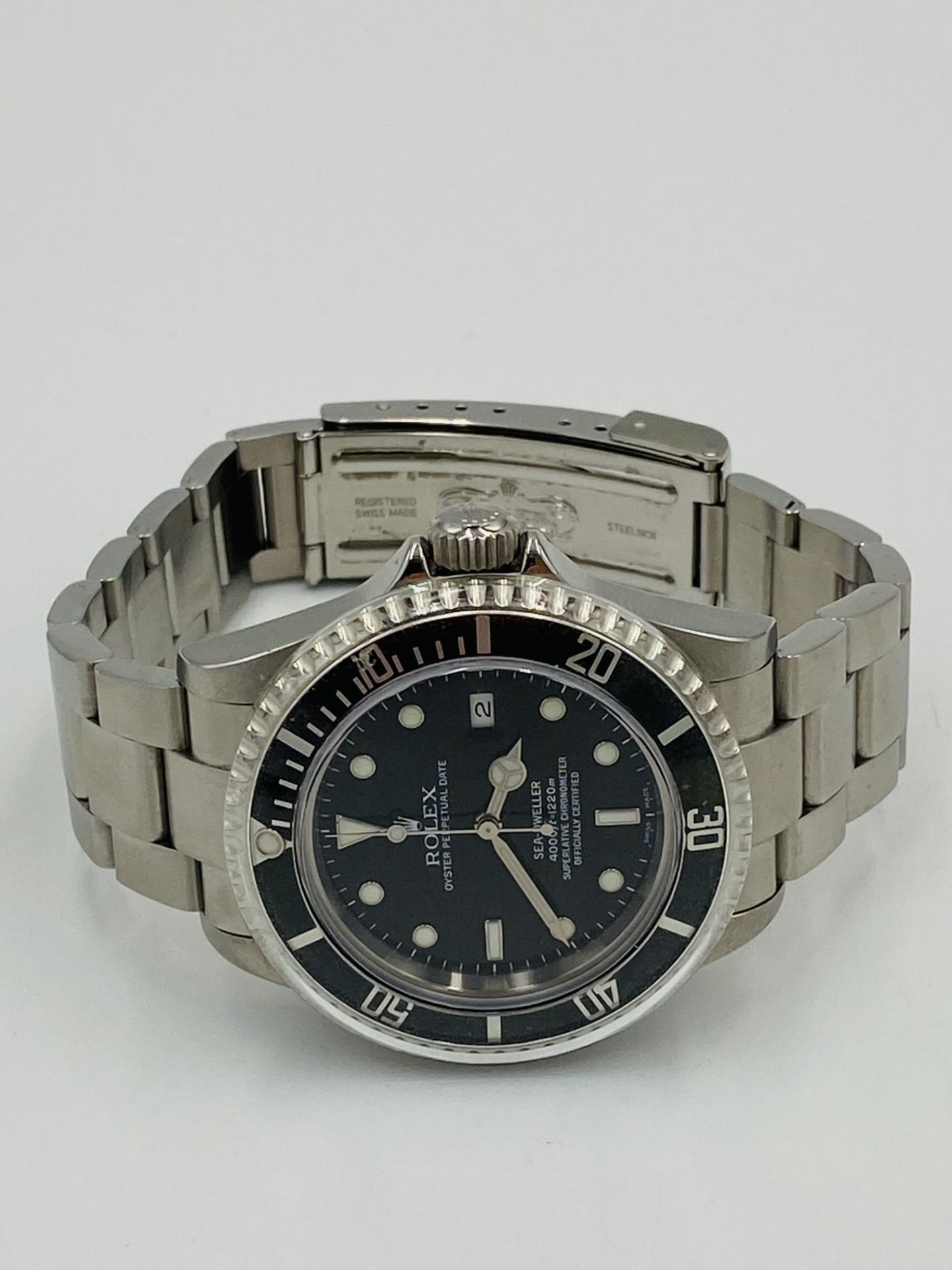 Rolex Oyster Perpetual Date Sea Dweller stainless steel wristwatch - Bild 6 aus 6