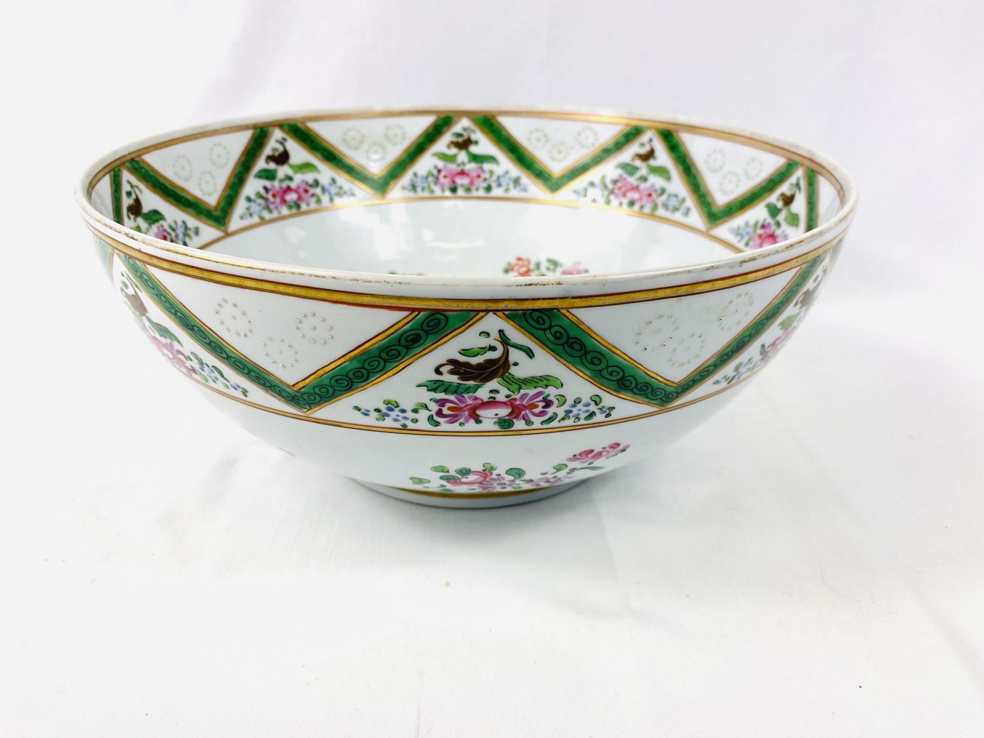 19th century Samson punch bowl - Image 3 of 4