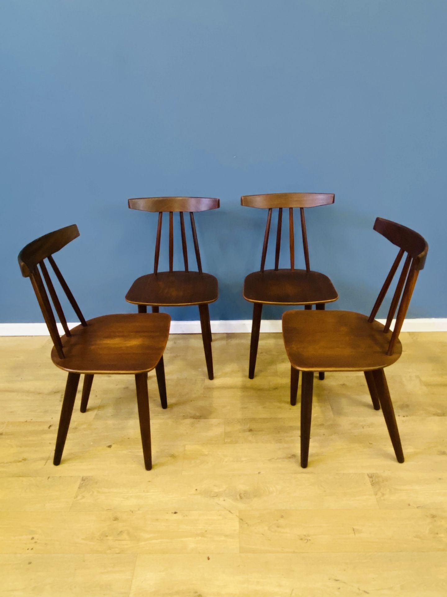 Set of four Danish mid century dining chairs - Image 3 of 8