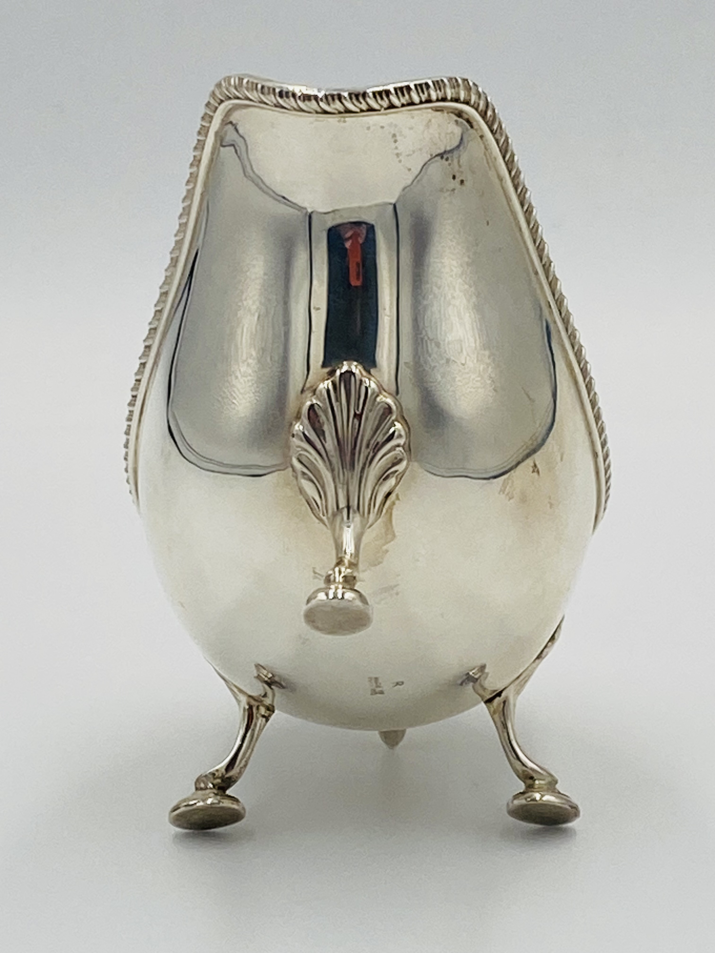 Silver sauce boat, Birmingham 1936 - Image 5 of 7