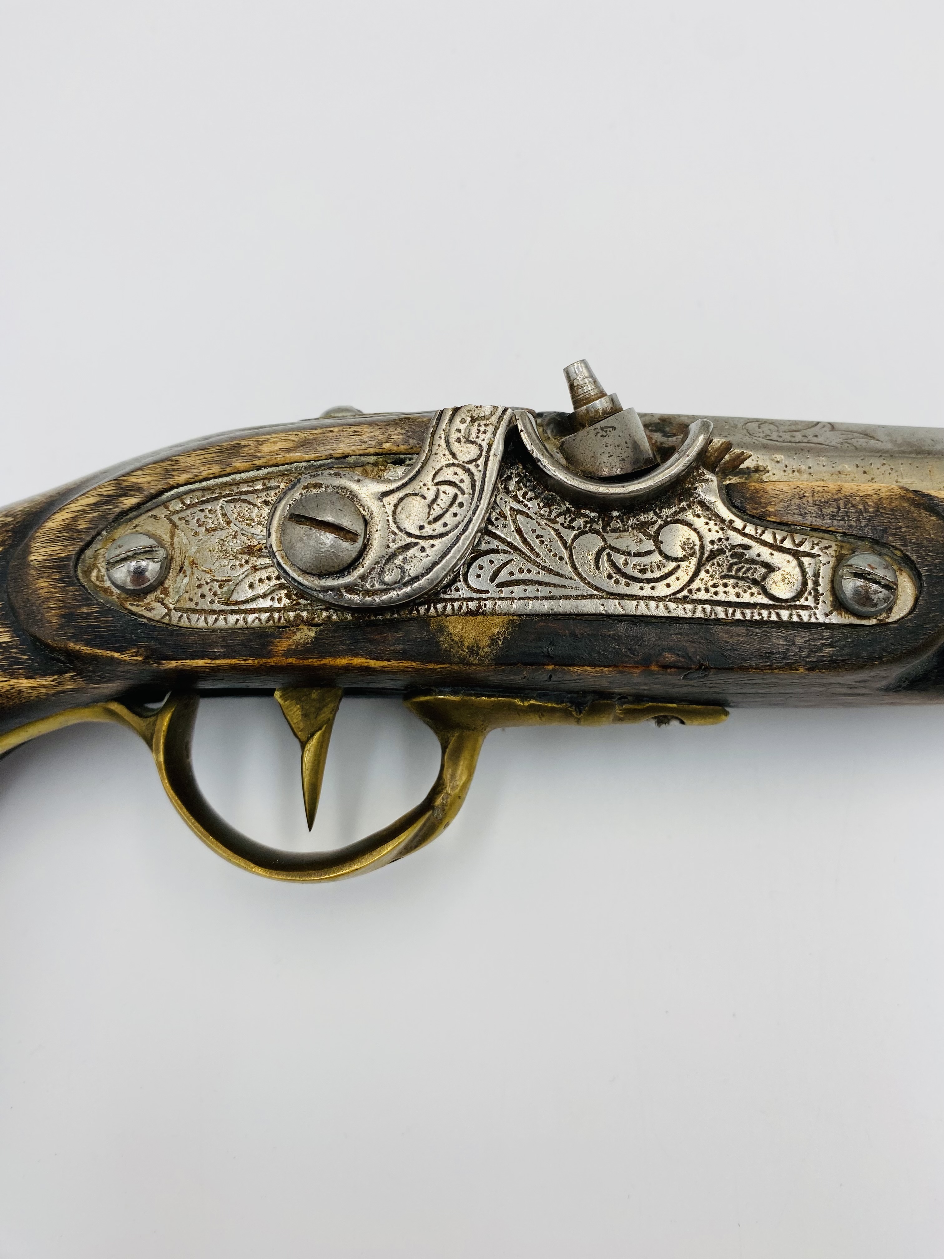 19th century flintlock pistol - Image 3 of 6