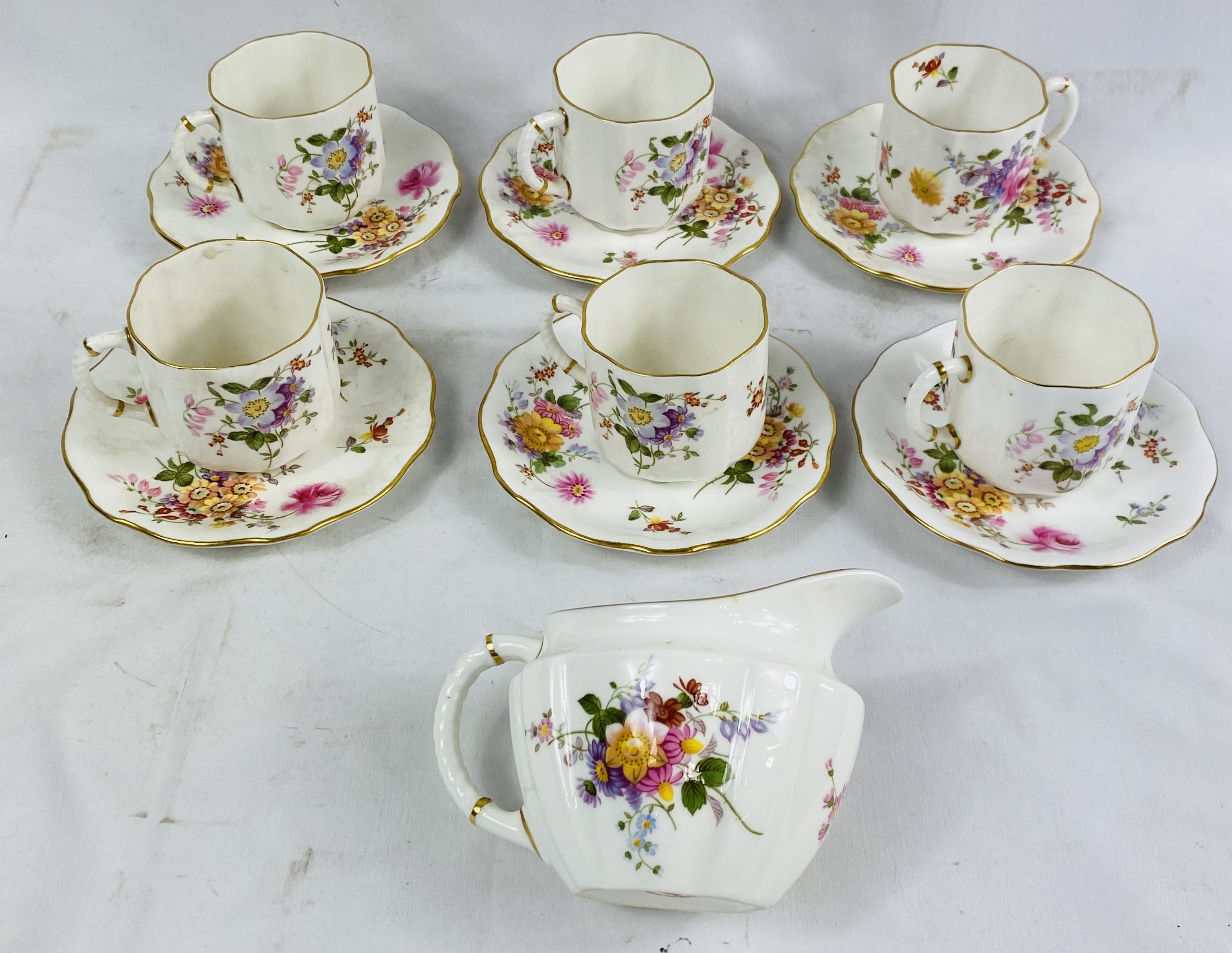 Six Royal Crown Derby coffee cups and saucers - Image 6 of 6