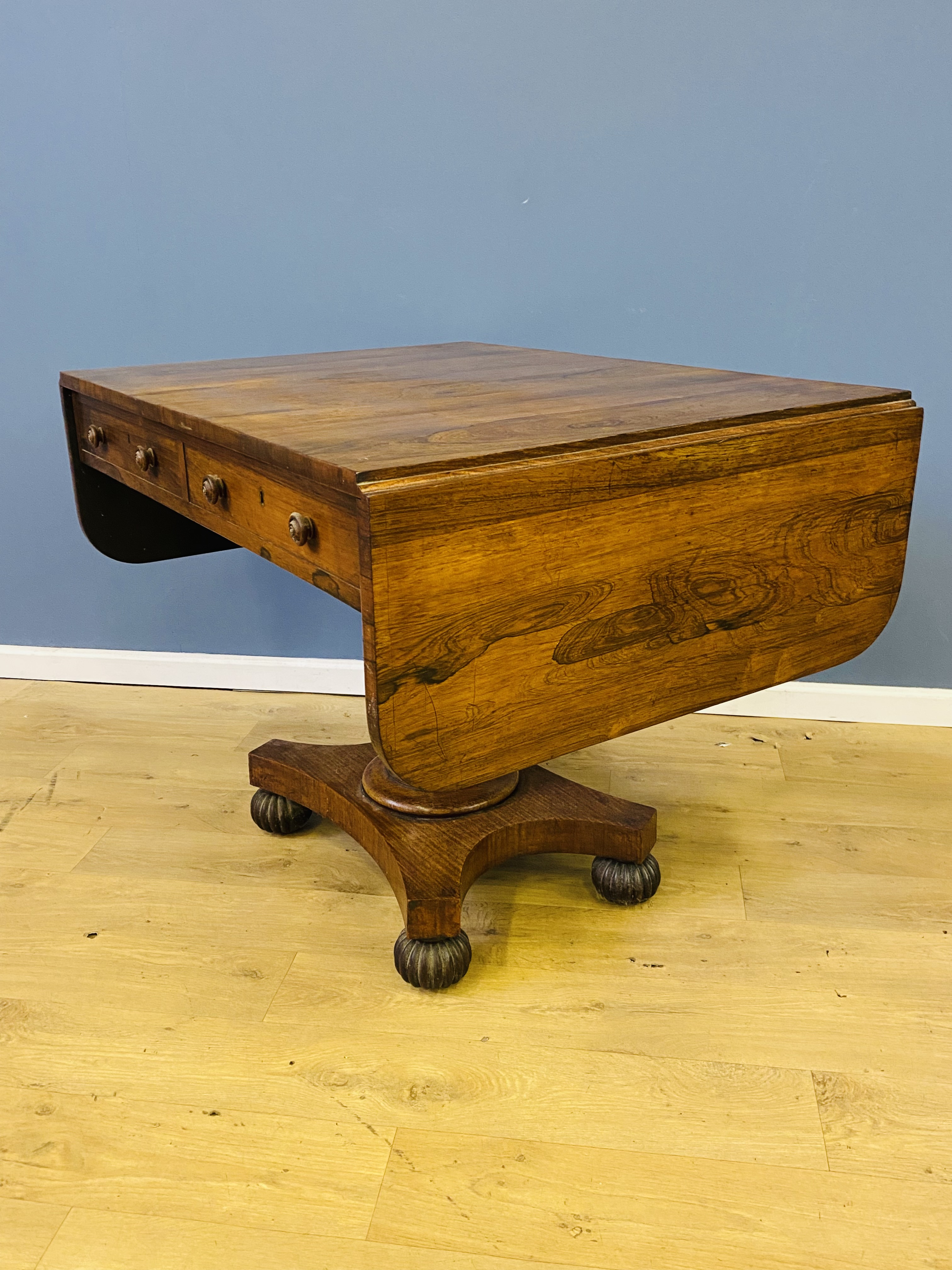 Rosewood sofa table - Image 4 of 8