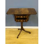 19th century mahogany work table