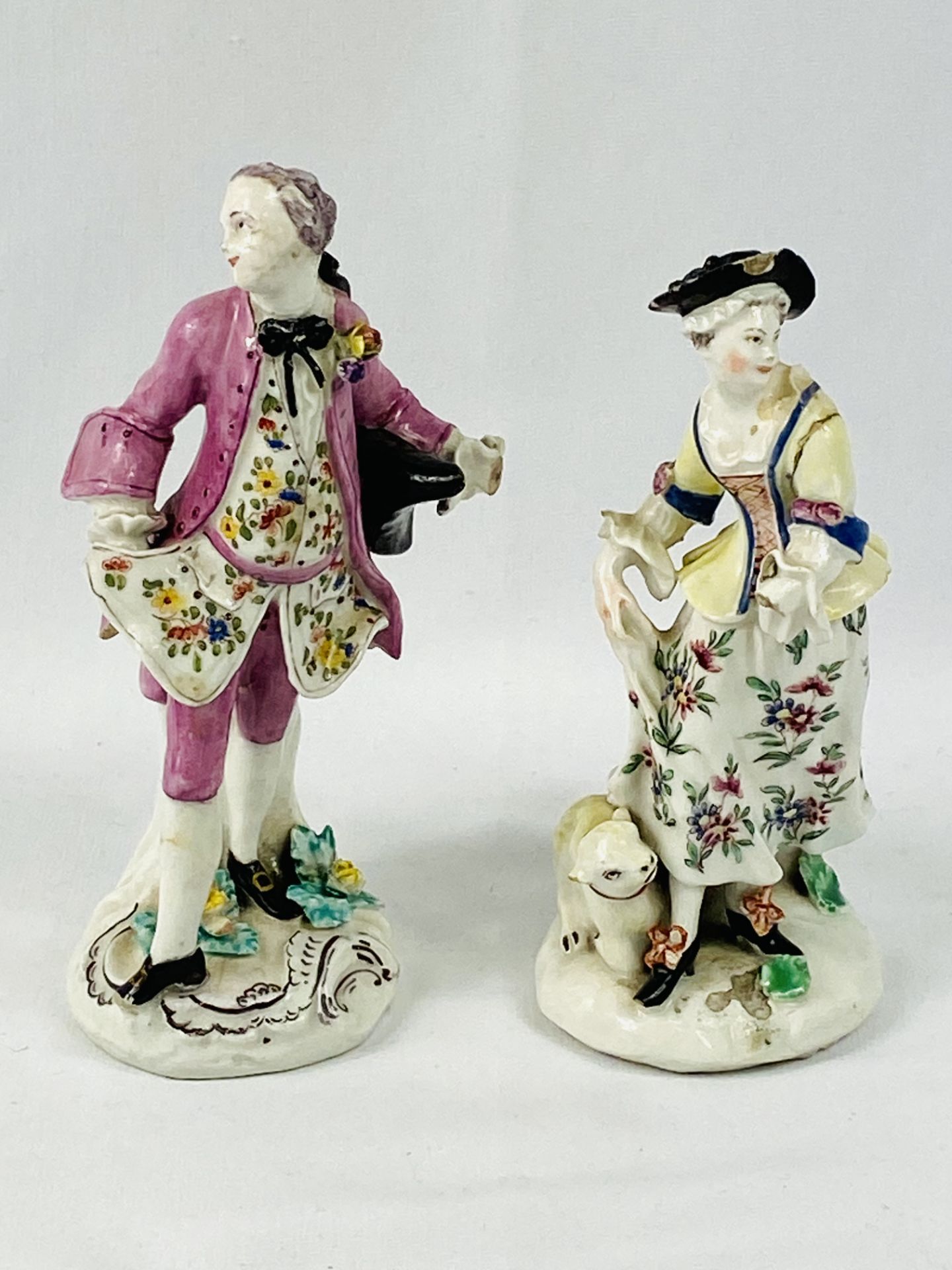 Two continental porcelain figures