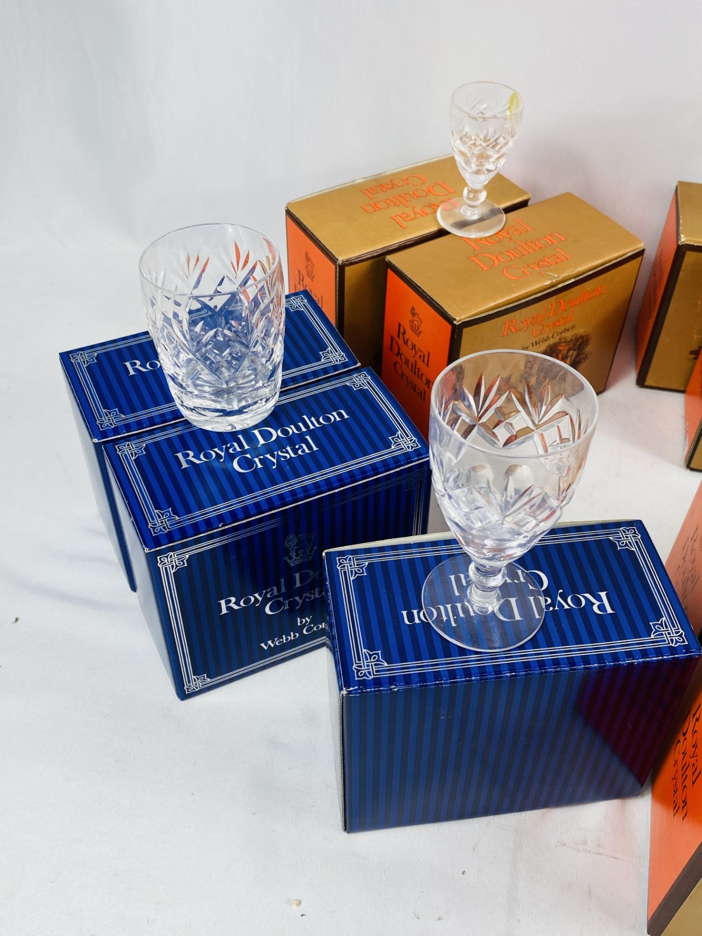 Twelve boxed items of Royal Doulton crystal - Image 2 of 7